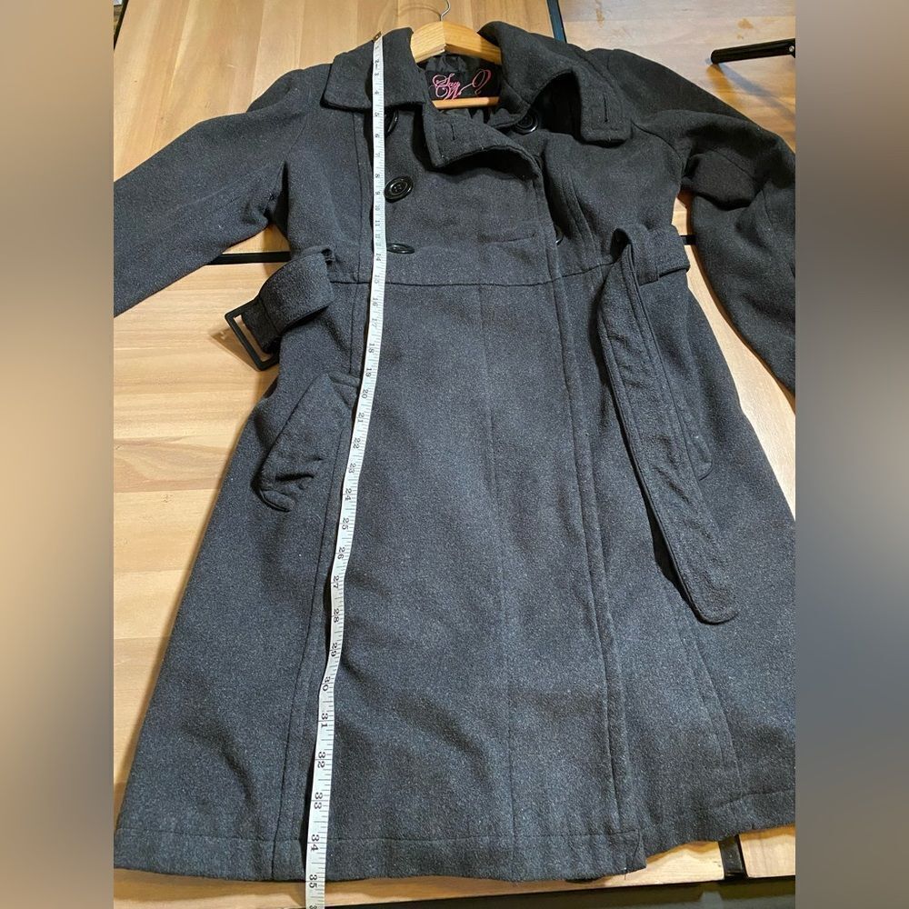 Long grey pea coat - Picture 8 of 8